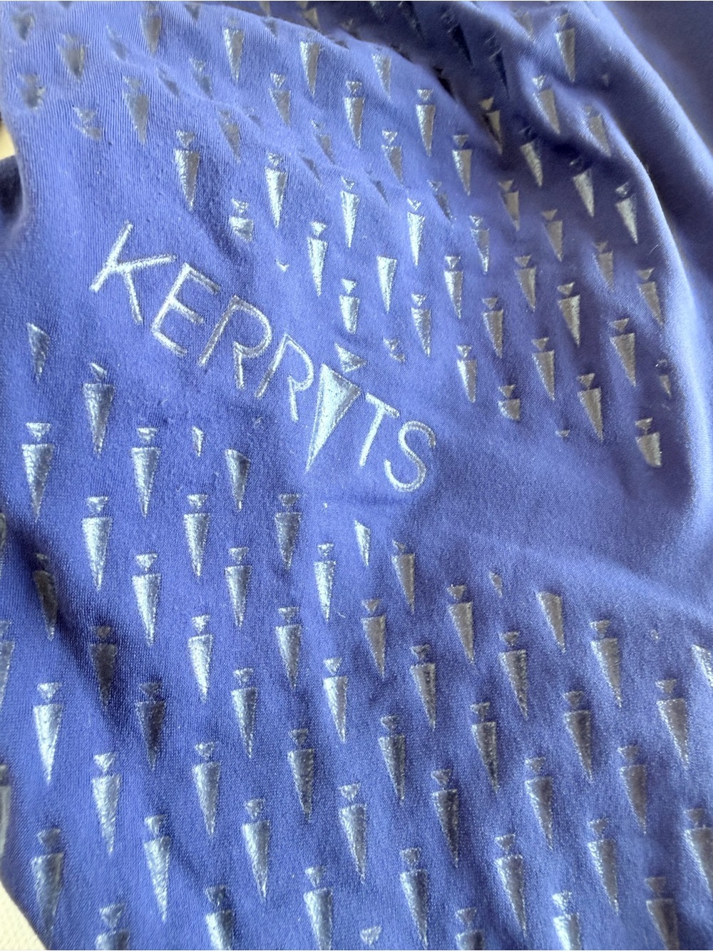 Kerrits GripTek Full Seat Riding Tights Leggings Blue Equestrian Pockets XS - Picture 10 of 13